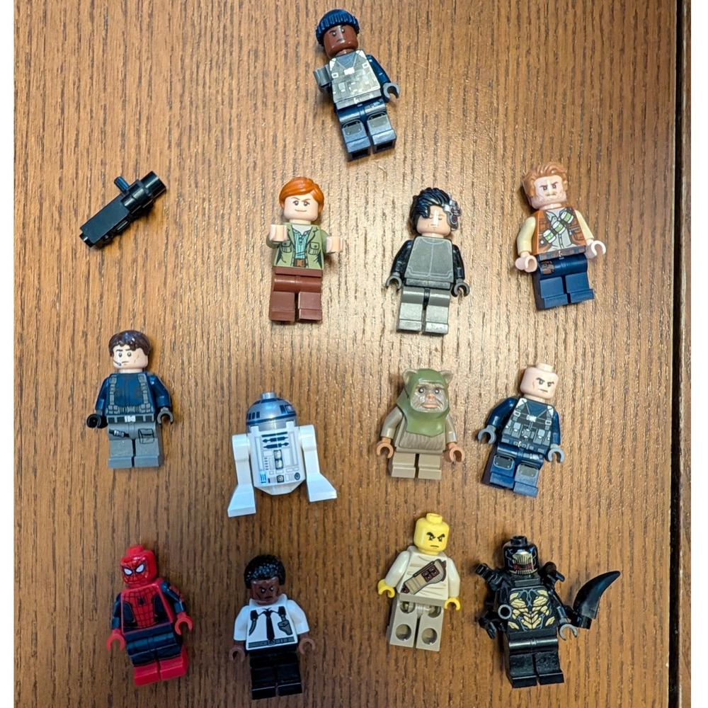 LEGO Minifigure Lot  Spider-Man Star Wars Jurassic World Marvel Figures